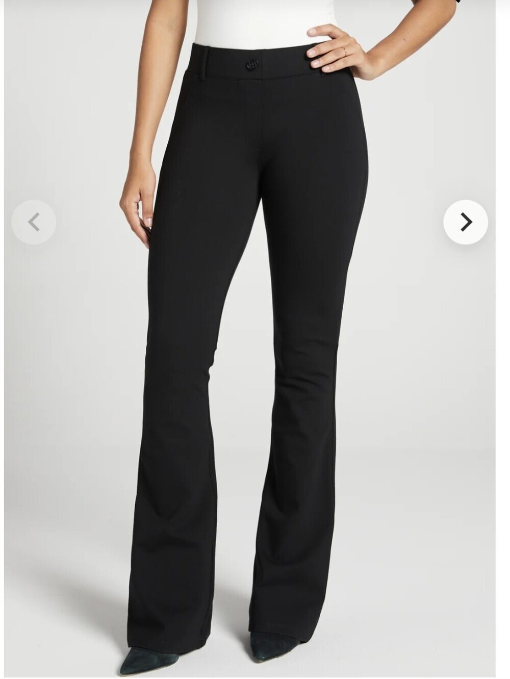 Betabrand Classic DPYP Dress Pant Yoga Pant Bootcut. Black. Size Medium.